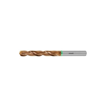 Holex Solid Carbide Drill, 11/32 inch Dia, 140 Deg Point Angle, AlTiN-Si Coated, Plain Shank 122771 11/32
